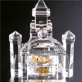 韵升正品雷曼士18音 水晶城堡八音盒音乐盒 YM3C86