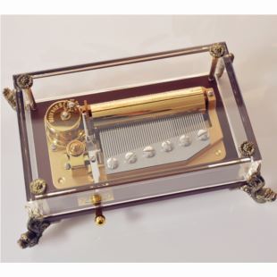 雷曼士50音水晶音乐盒八音盒Y50LC1创意商务送女生日领导礼物精品大气