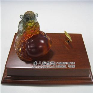 雷曼士30音琉璃生肖猴音乐盒八音盒Y30W1I高端档创意送男商务礼物精品