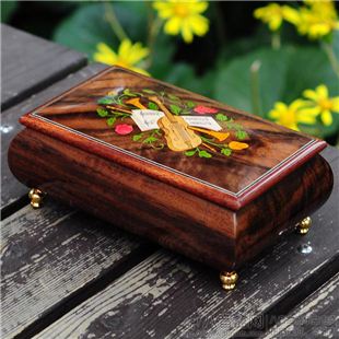 雷曼士木质30音八音盒音乐首饰盒Y30MS2-A创意送女生闺蜜精品礼物精品