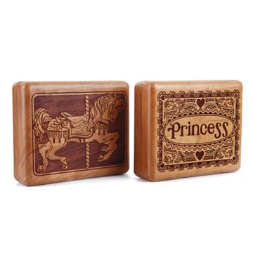 Sankyo高档木质迷你首饰盒八音盒音乐盒创意生日情人节圣诞节礼物