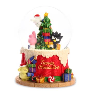 JARLL飘雪花带灯旋转圣诞树水晶球八音盒音乐盒创意圣诞节情人节礼物