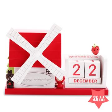 DIY刻字定制旋转风车万年历八音盒音乐盒圣诞节情人节儿童节创意礼物