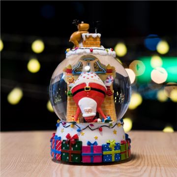 圣诞老人倒了飘雪花水晶球八音盒音乐盒创意生日圣诞新年礼物送女生女友