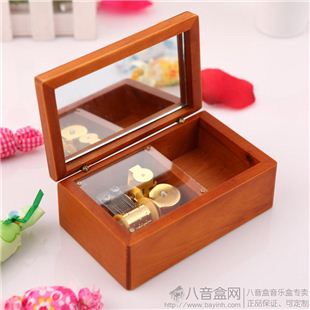 精品木质18音首饰盒八音盒音乐盒送朋友 生日礼物