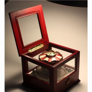 进口木质复古旋转木马音乐盒创意送女生日圣诞特别礼物精品天空之城