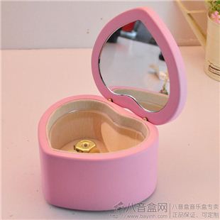 日本进口Sankyo心形木质18音首饰盒八音盒音乐盒 生日 结婚礼物 创意女生实用