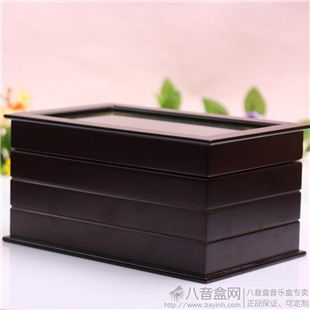 日本进口Sankyo18音木质首饰盒八音盒音乐盒  情人节送老婆女友结婚创意礼物  