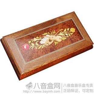 雷曼士木质18音首饰音乐盒八音盒YB8M7创意送女生日情人节特别礼物精品