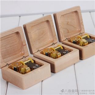 韵升迷你MINI木质八音盒音乐盒 生日节日创意礼品