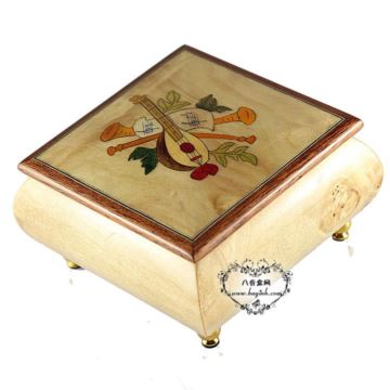 雷曼士木质30音音乐盒八音盒Y30MS1-B创意男送女生日情人闺蜜特别礼物