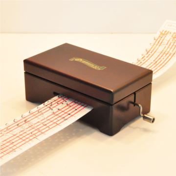 日本进口20音纸带手摇式DIY八音盒音乐盒 创意礼品生日礼物