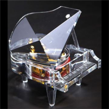 韵升正品水晶钢琴八音盒音乐盒天空之城创意送男女生日圣诞节特别礼物