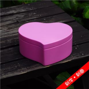 日本进口实木质心形音乐盒八音盒首饰盒珠宝箱珠宝盒饰品收纳盒 创意精品生日礼物品 男送女生友 