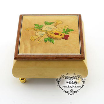 雷曼士木质18音八音盒音盒YB8MS1-B创意送女生日闺蜜生日礼物可定制特别