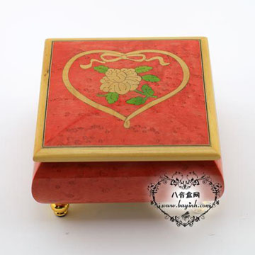 雷曼士18音木质八音盒音乐盒YB8MS1-C创意送女生闺蜜结婚庆礼物精品