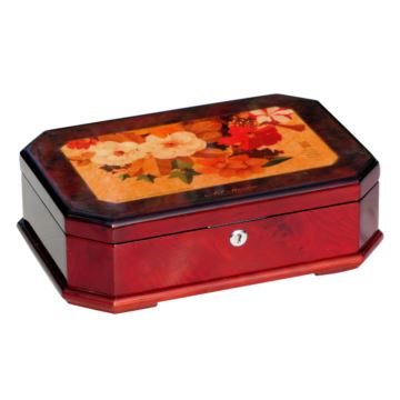 进口木质多功能30音雷曼士首饰盒八音盒音乐盒创意送女生日特别礼物精