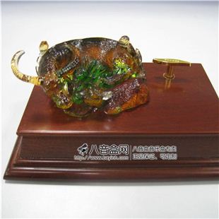 雷曼士30音琉璃生肖牛音乐盒八音盒Y30W1B高端档创意送男商务礼物精品