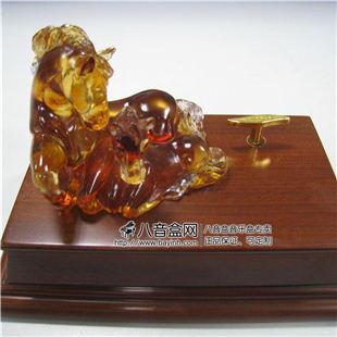 雷曼士30音琉璃生肖马音乐盒八音盒Y30W1G高端档创意送男商务礼物精品