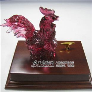 雷曼士30音琉璃生肖鸡音乐盒八音盒Y30W1J高端档创意送男商务礼物精品