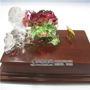 雷曼士30音琉璃生肖狗音乐盒八音盒Y30W1K高端档创意送男商务礼物精品